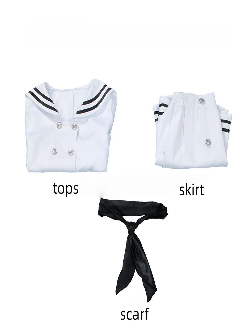 white 3pcs role playing set not image 6