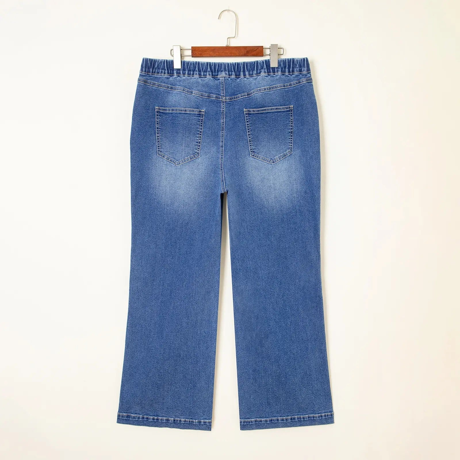 Women's High-Waist Straight Stretch Trousers image 6