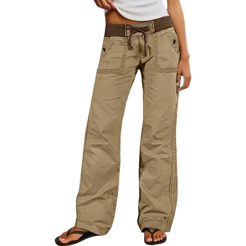 Women's Slim-Fit Stretch Cotton Trousers image 6