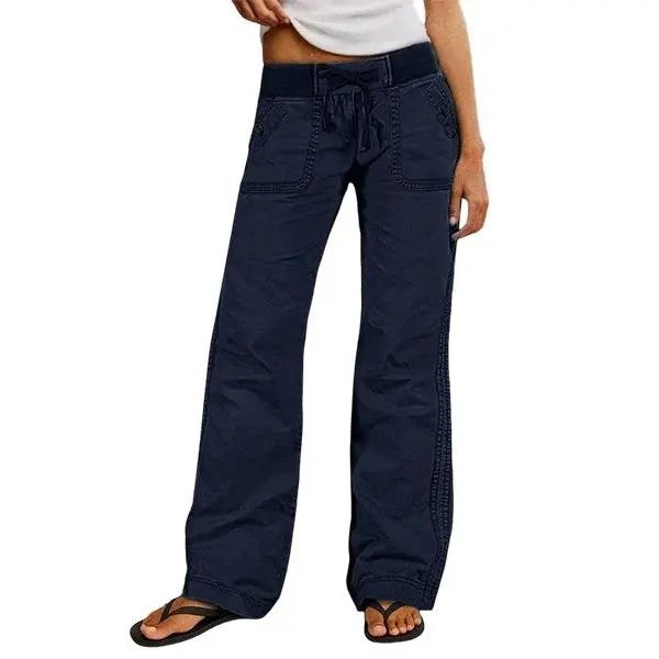 Women's Slim-Fit Stretch Cotton Trousers image 8