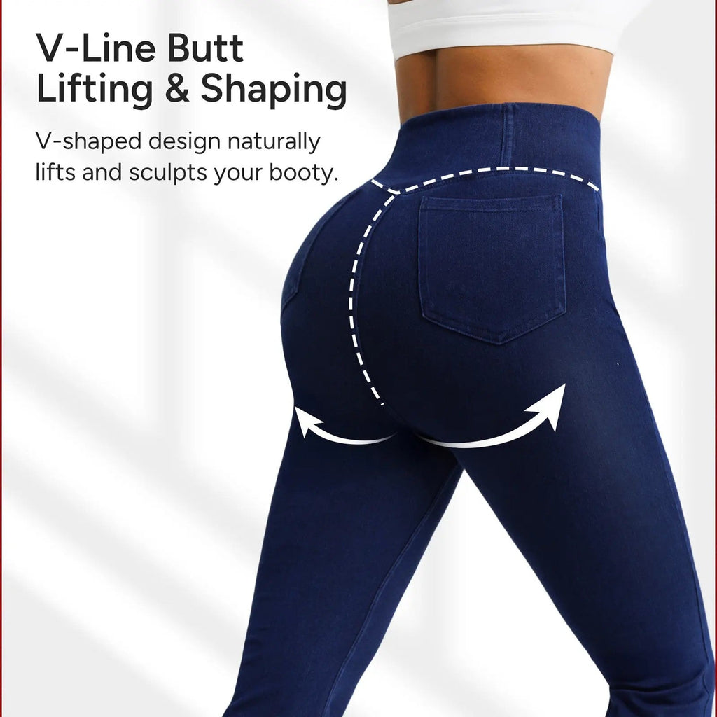 Women's Bootcut Stretch Cotton Trousers image 4