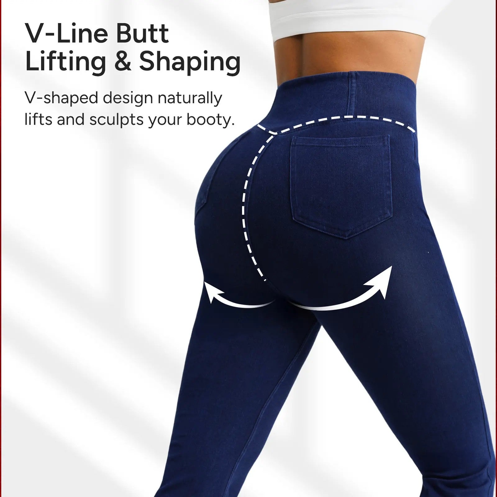 Women's Bootcut Stretch Cotton Trousers image 4