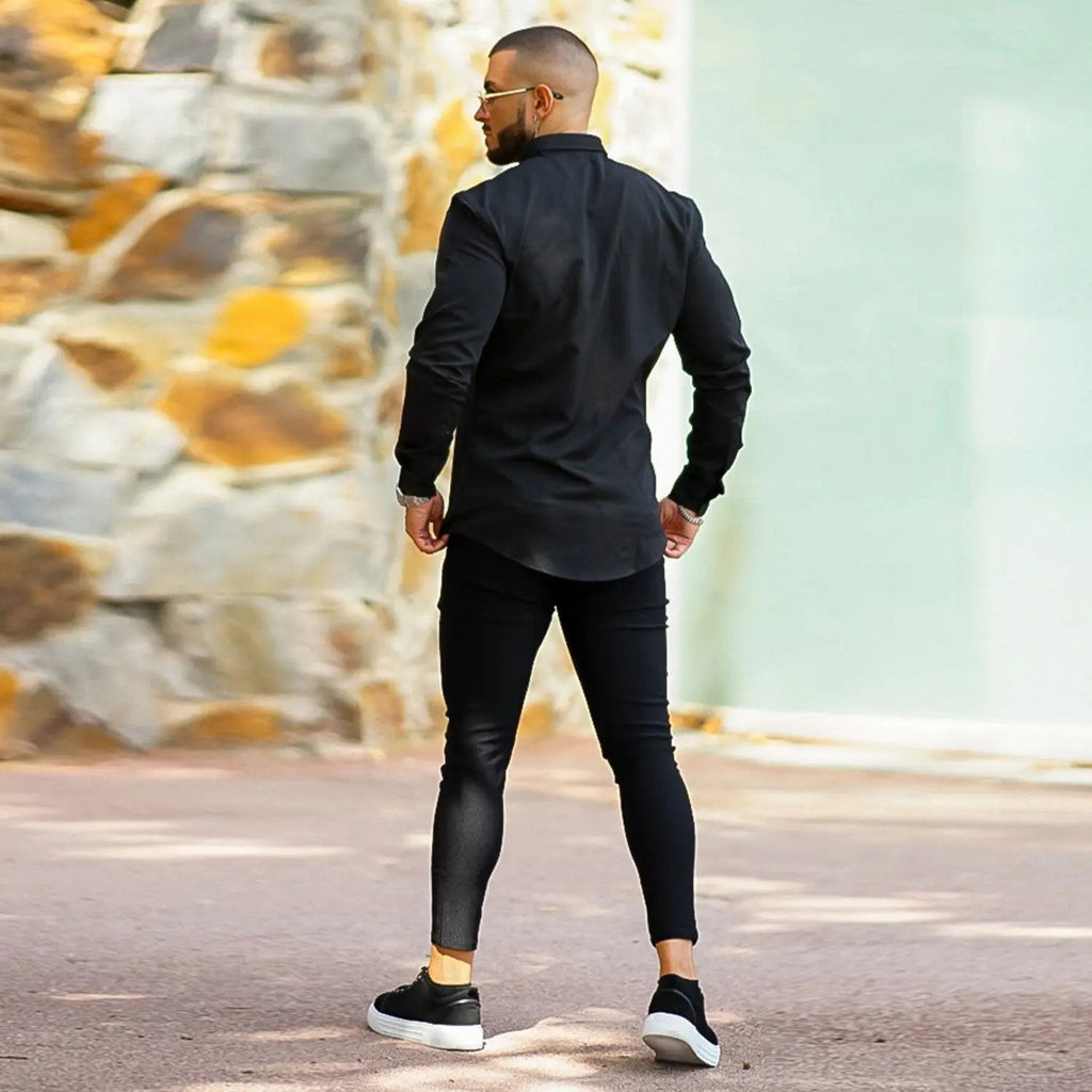 Men's Slim-Tapered Stretch Trousers image 3