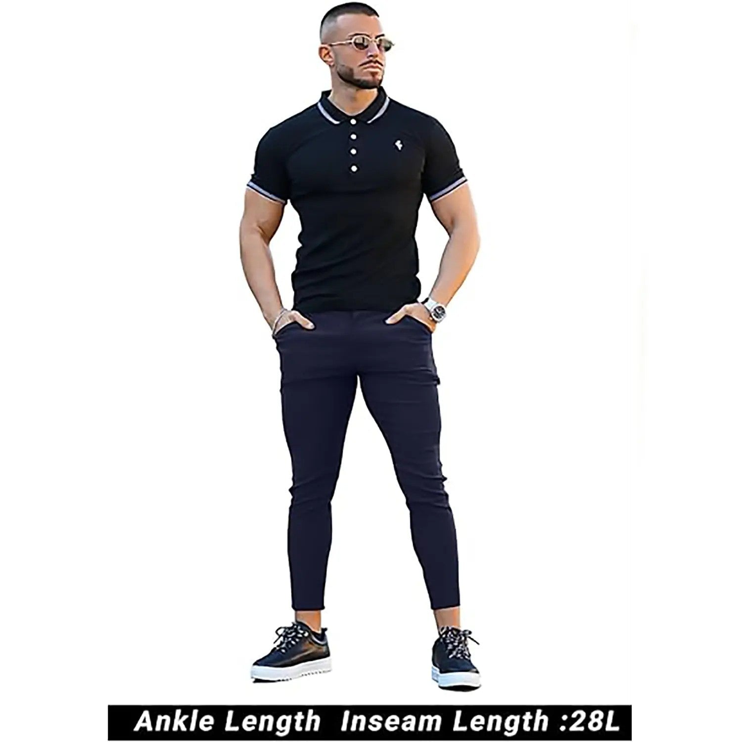 Men's Slim-Tapered Stretch Trousers image 7