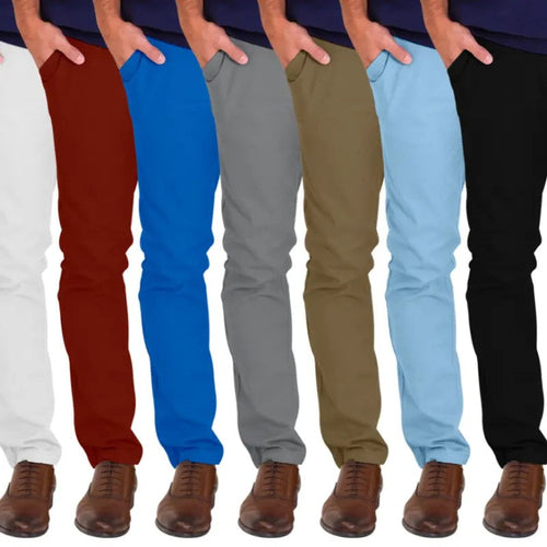 Men's Stretch Casual Chino Trousers image 1