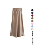 Women's Polyester A-Line Midi Skirt image 1