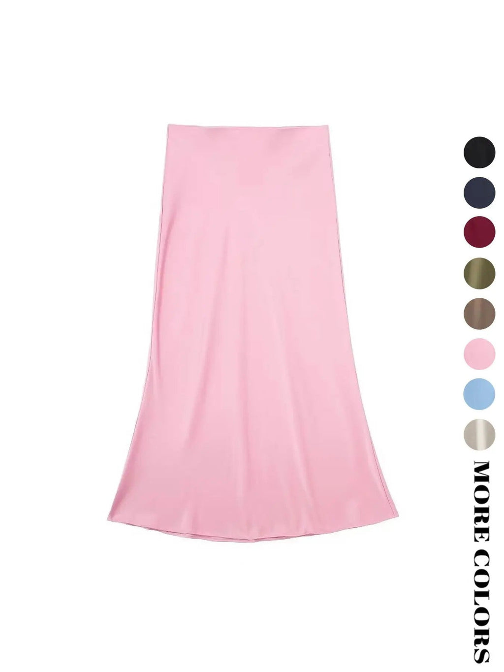 Women's Polyester A-Line Midi Skirt image 2