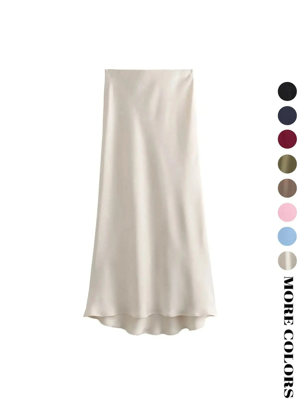 Women's Polyester A-Line Midi Skirt image 3