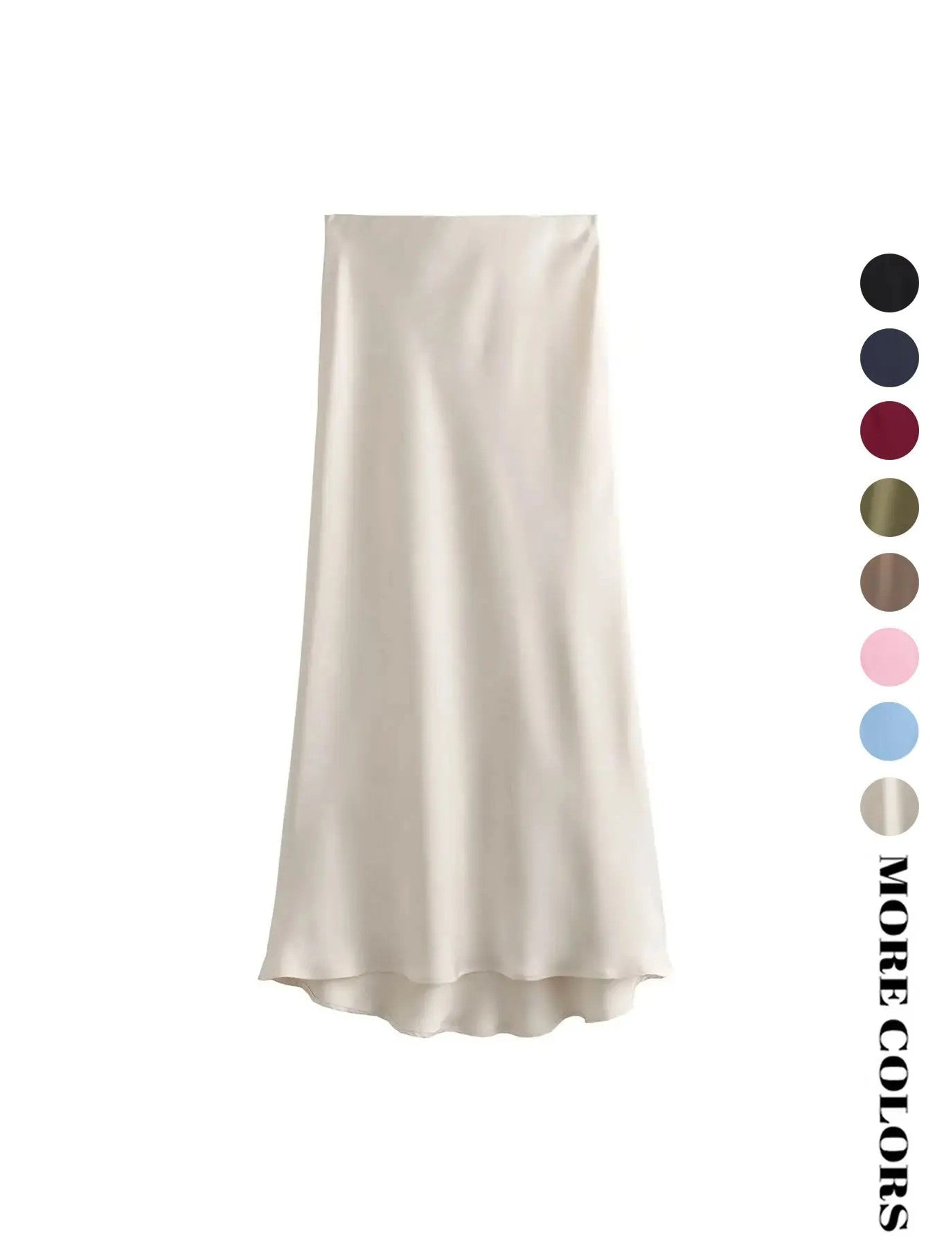 Women's Polyester A-Line Midi Skirt image 3
