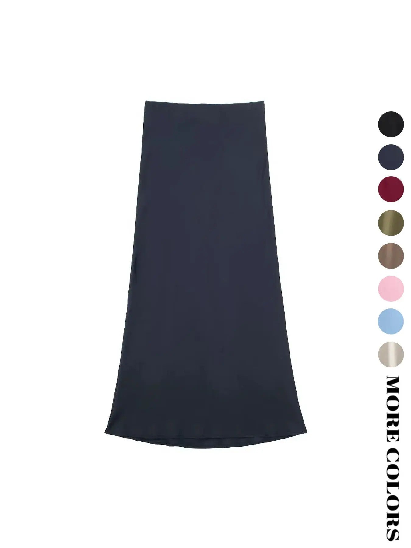 Women's Polyester A-Line Midi Skirt image 4