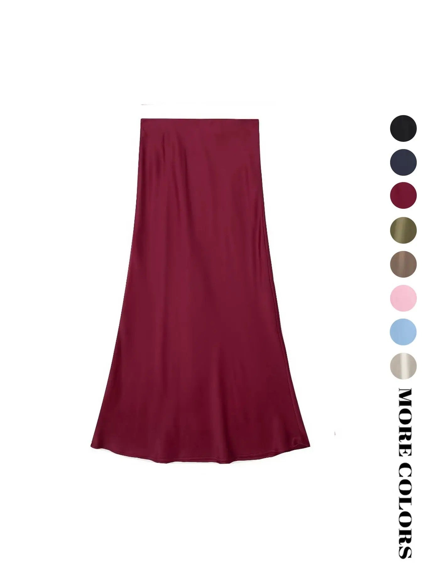 Women's Polyester A-Line Midi Skirt image 6