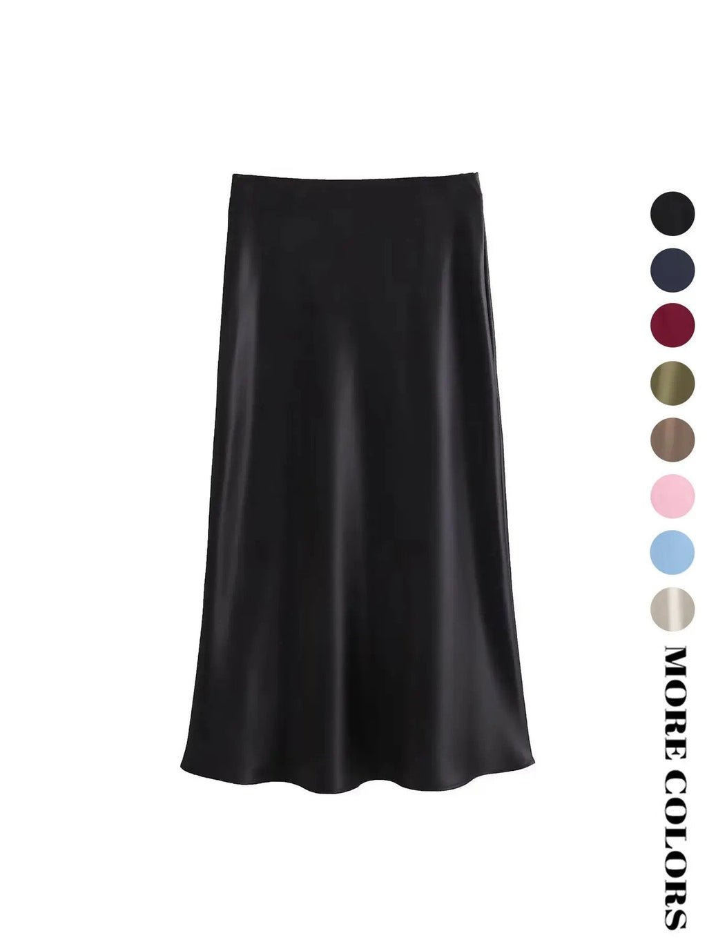 Women's Polyester A-Line Midi Skirt image 7