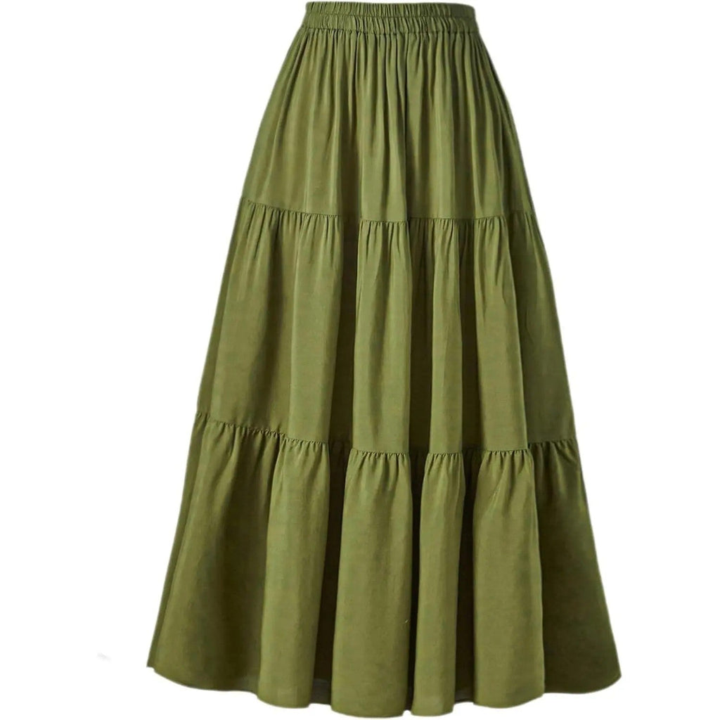Women's Flowing Polyester Maxi Skirt image 1