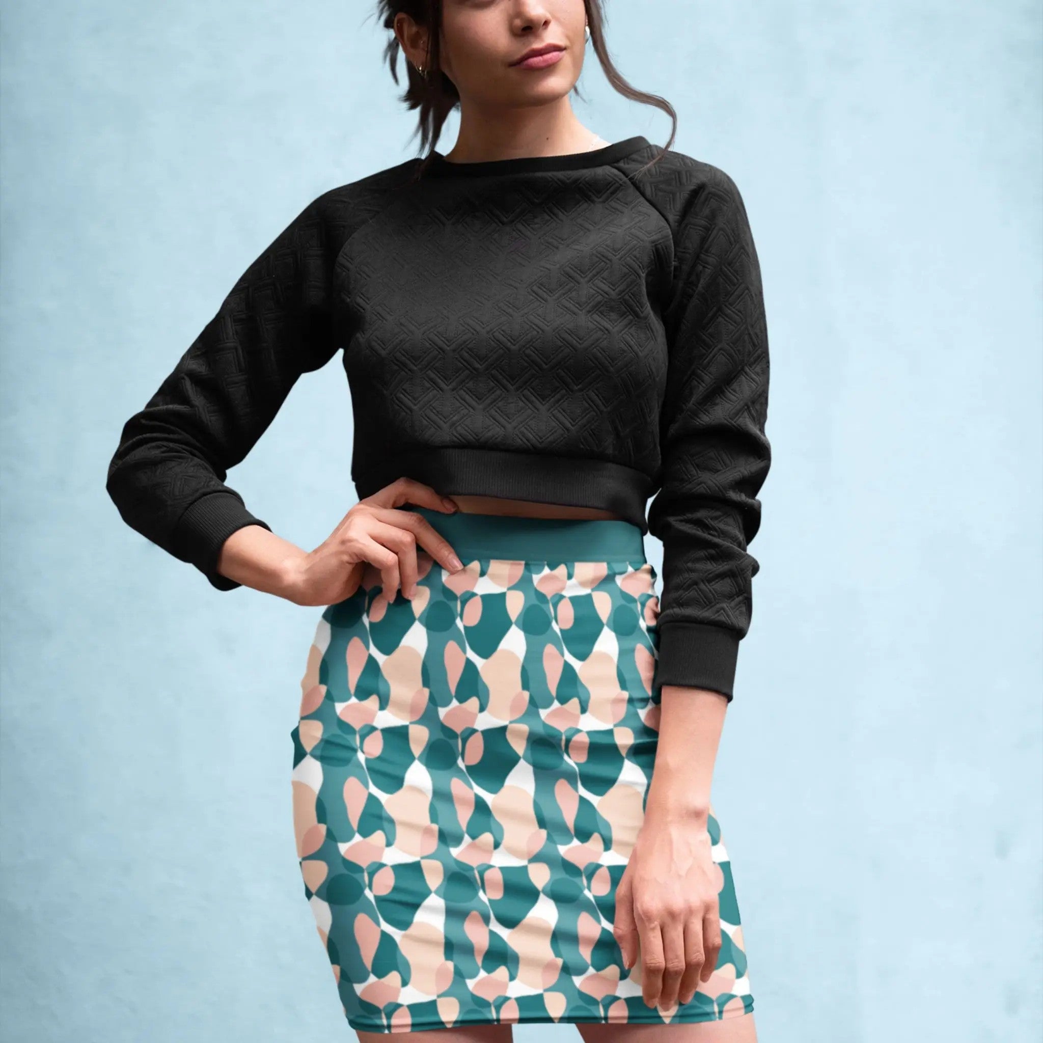 Women's Polyester Pencil Skirt image 3