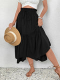 Women's Polyester Flared Midi Skirt image 1