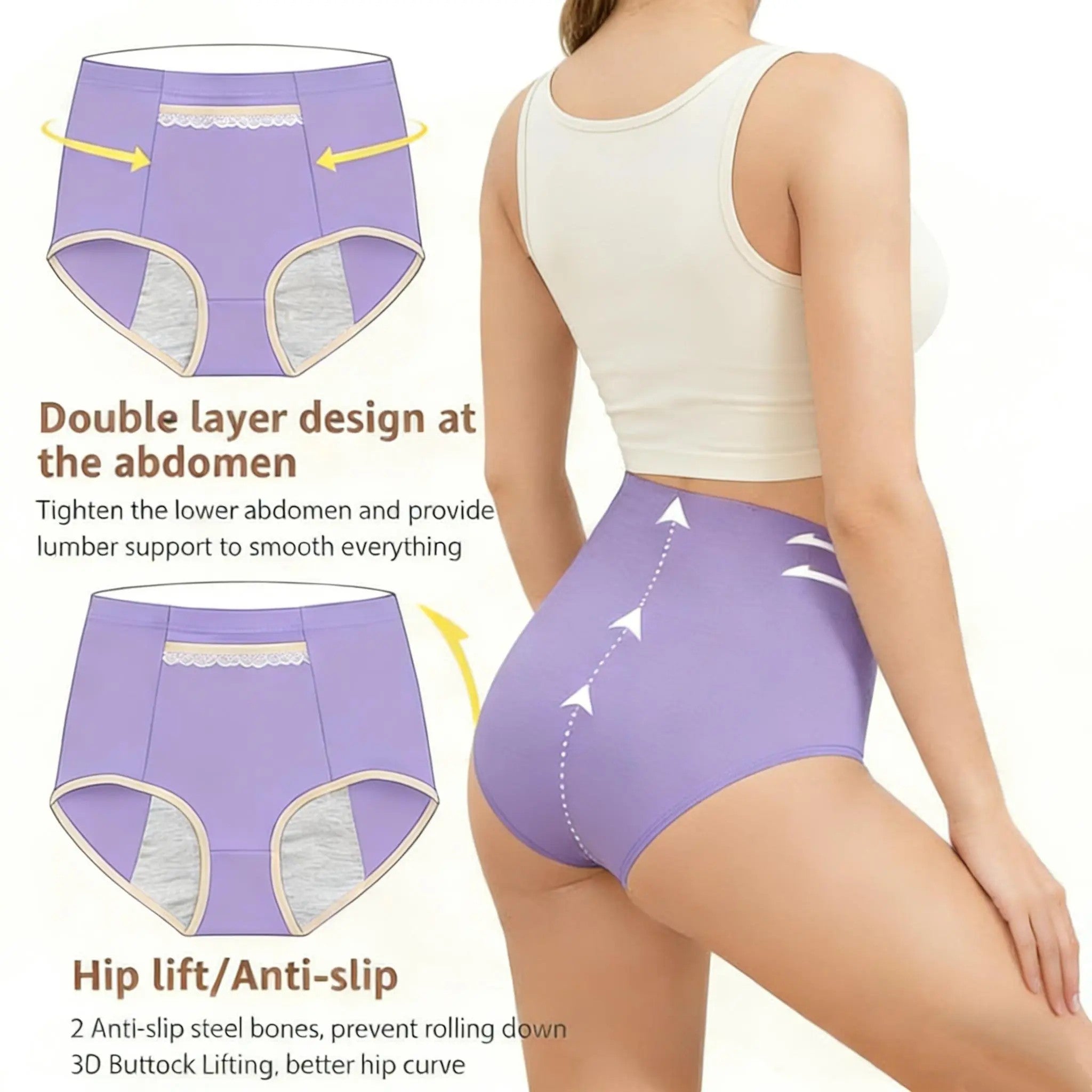 Women's Stretch Polyester Briefs image 3