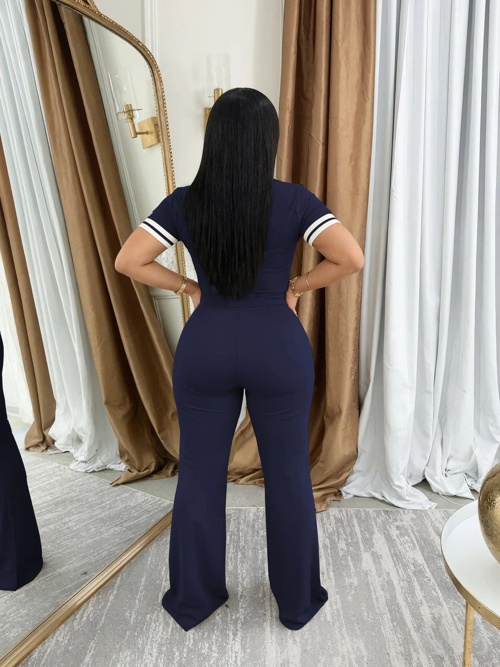 Women's Synthetic Woven Top and Trousers Set image 3