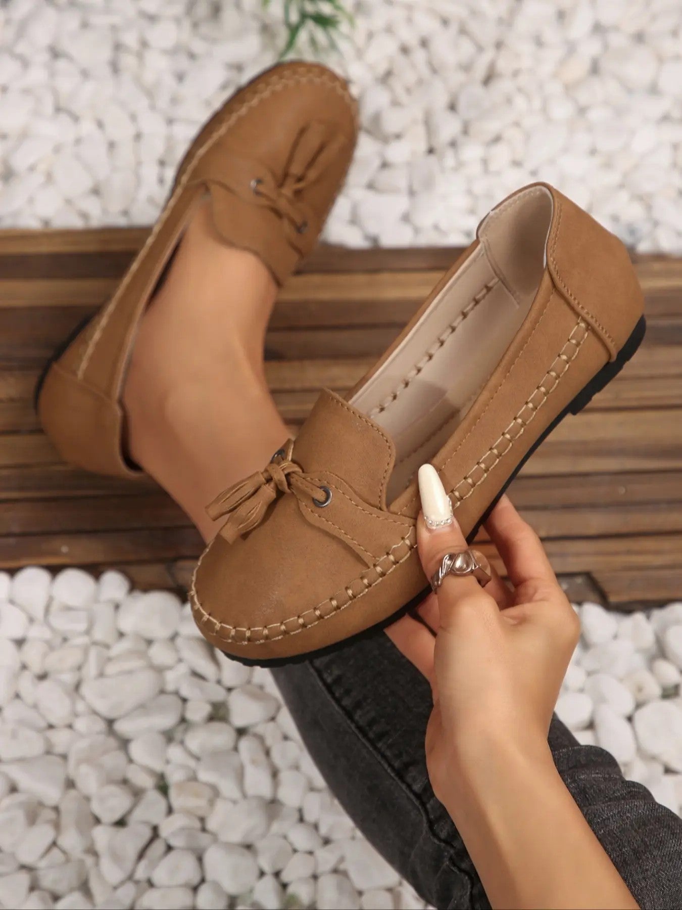 Women's PU Casual Loafers image 1