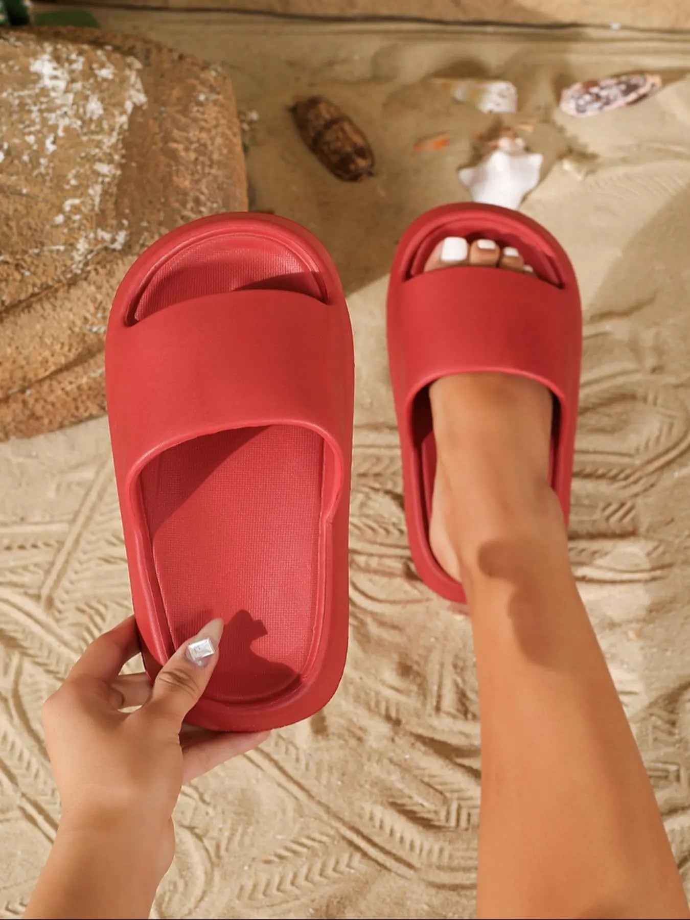 Unisex Lightweight Plastic Slides image 8