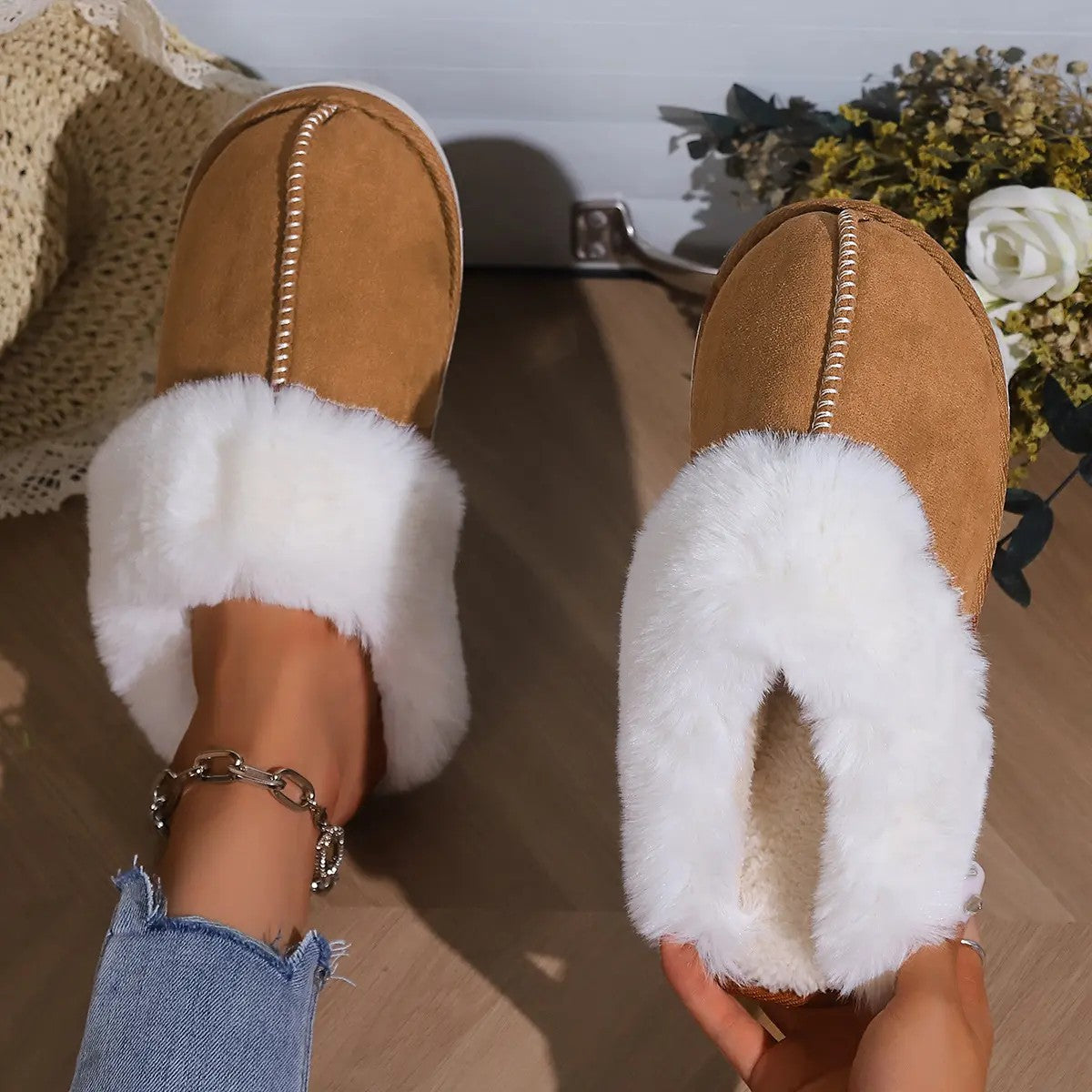 Women's Soft Plastic House Slippers image 4