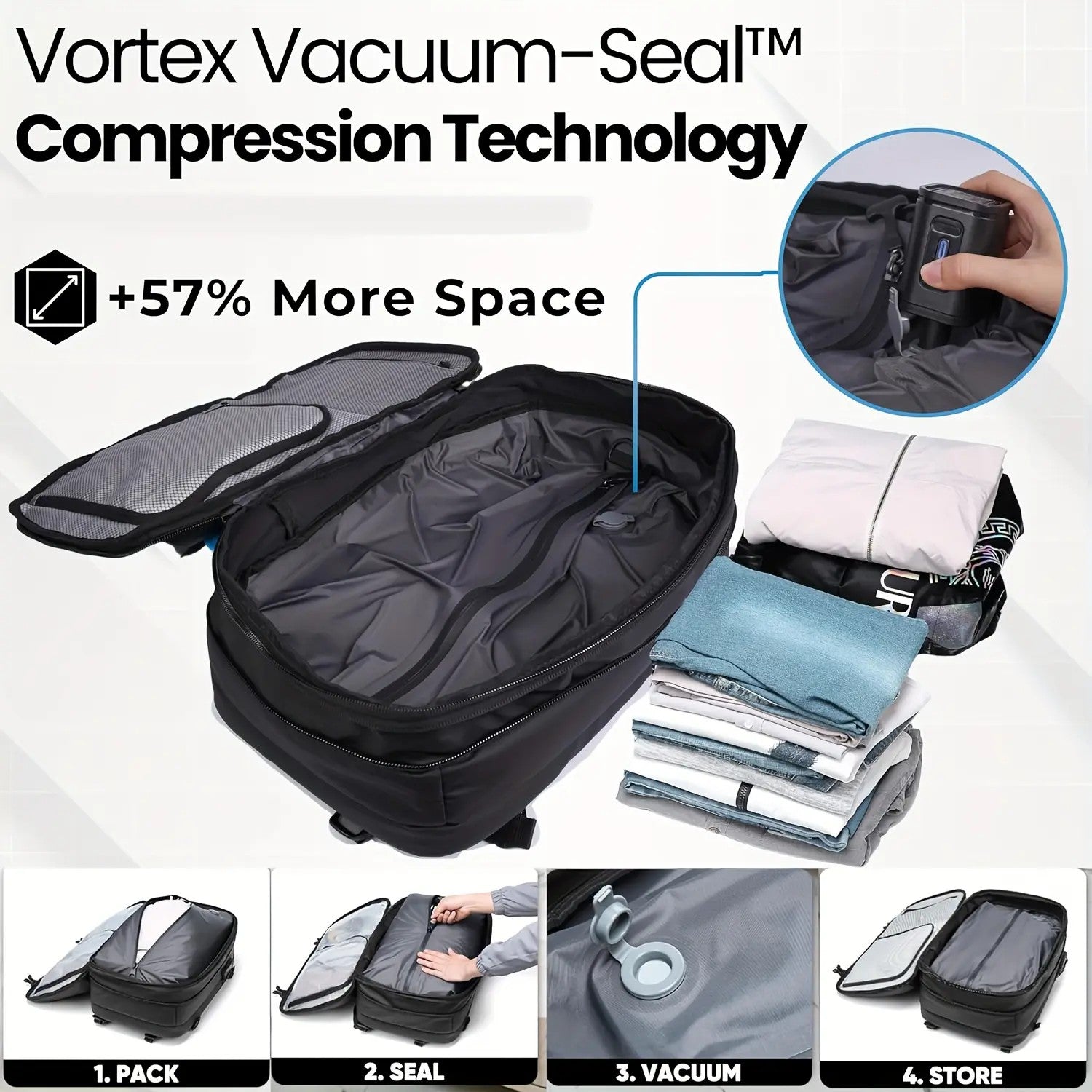Large-Capacity Fabric Travel Backpack image 1