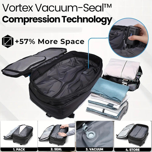 Large-Capacity Fabric Travel Backpack image 1