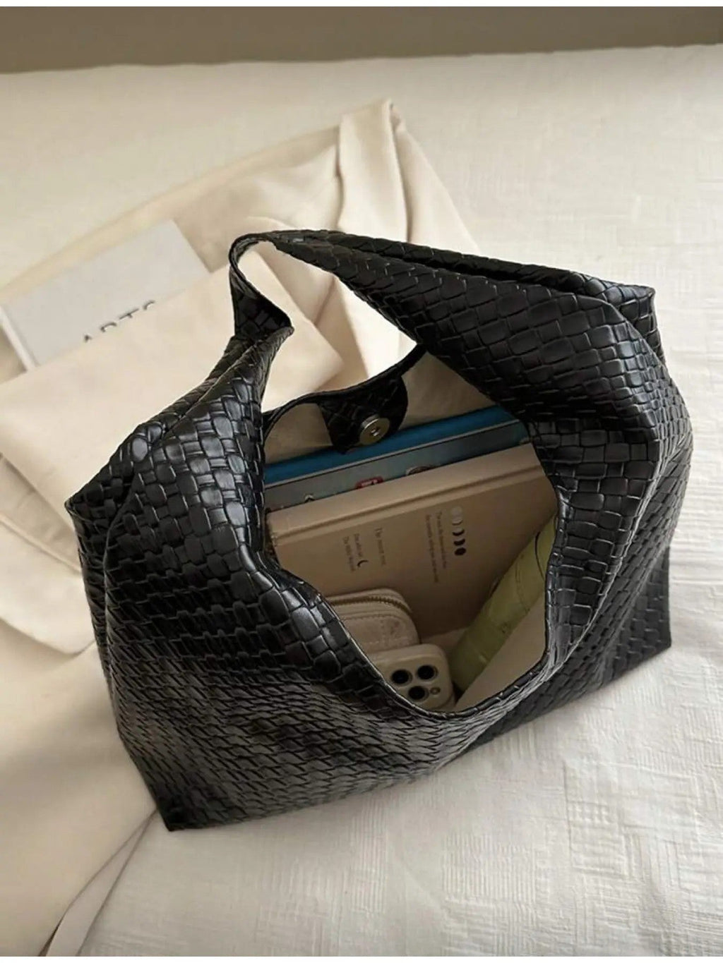 Women's PU Structured Handbag image 5